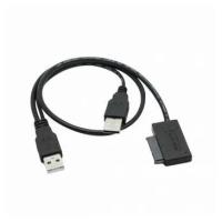 Адаптер USB 2.0 to Slimline SATA для Slim DVD/CD-ROM, двойной USB-кабель | ORIENT UHD-300SL