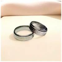 Парные кольца для влюбленных 2 штуки комплект колец 16 бижутерия для любимых размер 19, 21