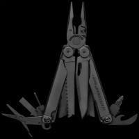 Мультитул Leatherman Wave Plus Black, 17 функций, нейлоновый чехол