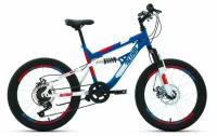 Велосипед Altair MTB FS 20 disc 2021 синий/красный