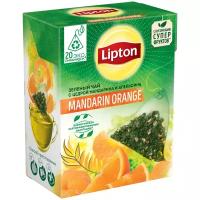 Чай зеленый Липтон Mandarin Orange с цедрой мандарина и апельсина 20 пакетиков