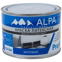 Краска латексная Alpa Profi 7 матовая белый 0.5 л