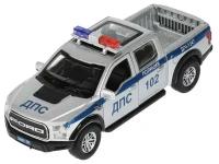 Технопарк Машина Ford F150 Raptor Полиция 12 см, двери, металл F150RAP-12POL-SR с 3 лет