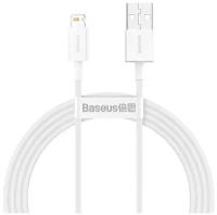 Data кабель USB Baseus 1.5 м Lighting CALYS-B02, белый