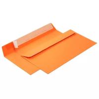Конверт из цветной бумаги С65 (114*229) оранжевый. 100 шт