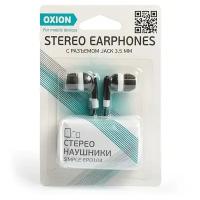 Наушники OXION Simple EPO104, вакуумные, 92 дБ, 32 Ом, 3.5 мм, 0.95 м, черные