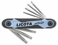 Licota FX1S071D2CV Набор складных ключей Torx, 7 пр., T10-T40