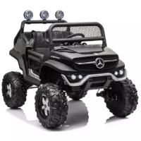 RiverToys Автомобиль Mercedes-Benz Unimog Mini P777BP, черный глянец