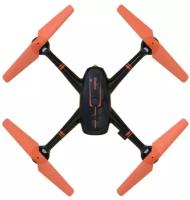 Квадрокоптер Hiper HQC-0001 SHADOW FPV 1Mpix 720p WiFi ПДУ черный/оранжевый