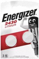 Energizer Батарейка литиевая Energizer, CR2430-2BL, 3В, блистер, 2 шт