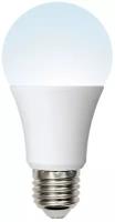 Светодиодная лампа Uniel LED-A60-10W/NW/E27/FR/24-48V PLO55WH 24-48В. Форма «A», матовая. Белый свет (4000K). Картон. ТМ