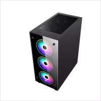 Корпус 1STPLAYER FIRE DANCING V4 / ATX, TG / 4x120mm LED fans inc. / V4-4F1