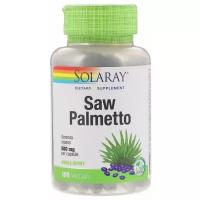 Solaray - Saw Palmetto 580 мг (180 капсул) - Saw Palmetto (ягоды серенои) для поддержки мужского здоровья