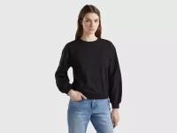 Свитшот с вышивкой на рукавах United Colors of Benetton для женщин 24P-3BC1D1073-100-XS