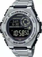 Наручные часы CASIO Collection MWD-100HD-1B, серебряный, черный