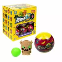 Лизун MONSTER BALL тянущиеся фигурки 5см с шаром внутри 18 видов в ассорт. Т23664 1toy