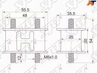 Крепление глушителя TOYOTA LAND CRUISER/DYNA/HIACE