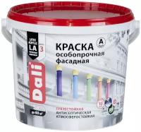 Краска акриловая DALI особопрочная Фасадная глубокоматовая белый 5 л 7.8 кг