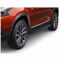 Пороги алюминиевые с площадкой "Premium-Black" (арт. A180ALB.0905.1) CHERY Tiggo 7 Pro 2020- н. в