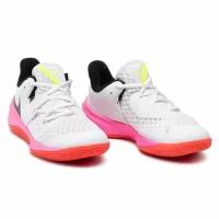 Кроссовки волейбольные Nike ZOOM HYPERSPEED COURT Белый/Розовый (US 11,5)