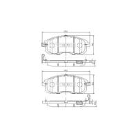 NIPPARTS N3601099 Тормозные колодки дисковые NISSAN JUKE/MAXIMA/TEANA/TIIDA/SUZUKI SX4 передние