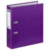 OfficeSpace Папка-регистратор с карманом на корешке A4, бумвинил, 70 мм, 2 шт., фиолетовый