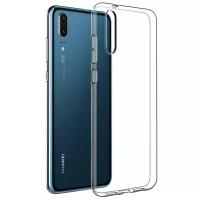 Чехол панель накладка Чехол.ру для Huawei P20 Pro / Huawei P20 Plus с защитными заглушками с защитой боковых кнопок с усиленными углами силиконова