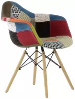 Кресло Barneo N-14 Patchwork мультиколор, Eames style