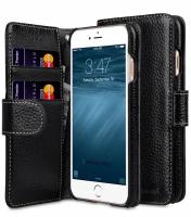 Кожаный чехол книжка Melkco для iPhone 7/8/SE 2020/SE 2022 - Wallet Book Type - черный