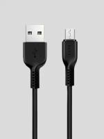 Кабель HOCO USB на Micro USB 2 м, Черный, быстрая зарядка, зарядный шнур, провод для телефона