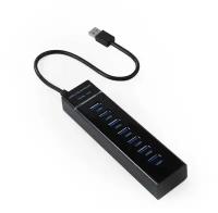 USB HUB 3.0 / USB-концентратор USB 3.0 на 7 портов / Разветвитель для компьютера / ХАБ-разветвитель для ПК / Ноутбука