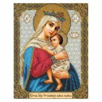 Набор вышивки бисером «Богородица Отчаянных единая надежда», 18x22,5 см, Русская искусница