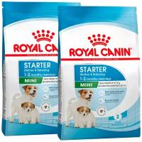 ROYAL CANIN MINI STARTER для щенков маленьких пород до 2 месяцев, беременных и кормящих сук (8,5 + 8,5 кг)