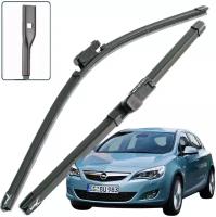 Дворники Opel Astra (4) J Опель Астра джей хэтчбек 5 дв. 2009 2010 2011 2012 Щетки стеклоочистителя бескаркасные 700-650 2шт