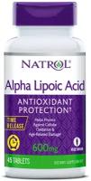 Natrol Alpha Lipoic Acid 600mg T/R 45 tabs/ Таблетки с пролонгированным высвобождением альфа-липоевой кислоты 600 мг 45 табл