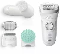 BRAUN Эпилятор Braun SES 9-865 Silk-epil 9 SensoSmart, белый/серебристый