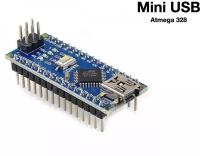 Контроллер Arduino NANO V3.0 Atmega328 CH340 (пины припаяны)