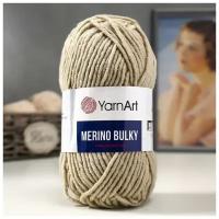 Пряжа для вязания YarnArt 'Merino Bulky' 100 г,100 м (30% шерсть,70% акрил) (033 светло-бежевый), 5 мотков