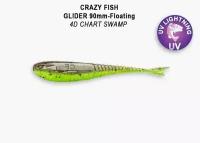 Силиконовые плавающие приманки Crazy Fish Glider 3.5" 36-90-4d-6-F, 8шт