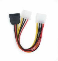 Кабель силовой Molex female to Molex + Serial ATA