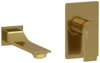 Встраиваемый комплект для раковины, матовое золото, WasserKRAFT Aisch A55543