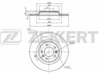 Диск Торм Зад ZEKKERT BS5039