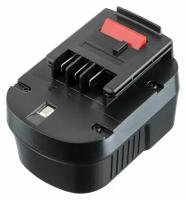 Аккумуляторная батарея Pitatel TSB-018-BD12B-15C (BLACK&DECKER p/n: A12, A12EX, A12-XJ, FS120B, FSB12, HPB12, 912B.H), Ni-Cd 12V 1.5Ah