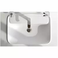 Раковина для ванной AM.PM Func M8FWPC0800WM 80 см, белый глянец, мебельная, встраиваемая, литьевой мрамор