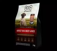 GINA CLASSIC ADULT DOG BEEF & RICE для взрослых собак с говядиной и рисом (1 кг)