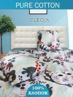 Комплект Постельного Белья Cleo PURE COTTON Евро/Постельное белье евро, пододеяльник 200х220, простыня 220х240, наволочки 70х70х2