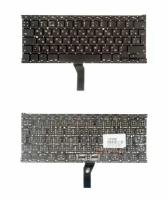 Keyboard / Клавиатура для Apple MacBook Air 13 A1369 A1466, Mid 2011 - Mid 2017 (ZeepDeep Haptic) Г-образный Enter RUS