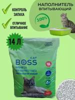 Наполнитель для кошачьих туалетов " Cat BOSS" Эконом, 14 л/ Впитывающий, минеральный, 100 % натуральное сырье