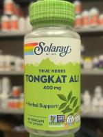 Solaray - Tongkat Ali 400 мг (60 капсул) - Тонгкат Али для повышения выработки тестостерона и либидо у мужчин и женщин