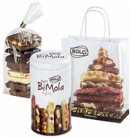 Шоколад Bolci "BiMola MIX" ассорти в подарочной жестяной банке нетто 210 г